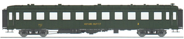 REE Modeles VB-373 - French SNCF BACALAN Coach Buffet B3r 54863 SNCF Era III